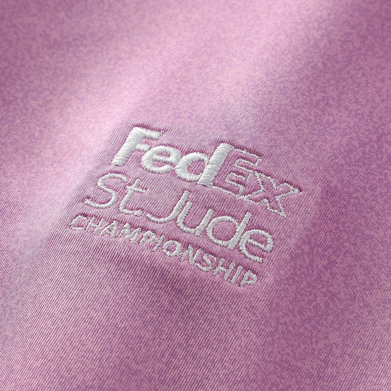 Polo violet FedEx St. Jude Championship ProDry Speckle Print pour homme