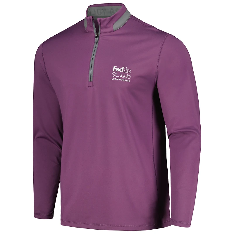 Men's Puma Purple FedEx St. Jude Championship YouV Lightweight Quarter-Zip Top