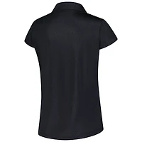 Women's FootJoy  Black FedEx St. Jude Championship Printed Cap Sleeve Polo