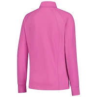 Pull-over rose FedEx St. Jude Championship en relief Raglan ProDry à quart de zip pour femme FootJoy