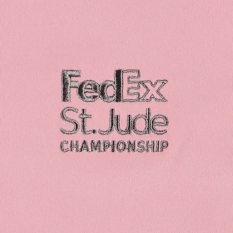 Polo sans manches Nike rose FedEx St. Jude Championship Performance Victory pour femme
