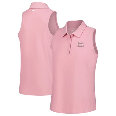Women's Nike  Pink FedEx St. Jude Championship Performance Victory Sleeveless Polo
