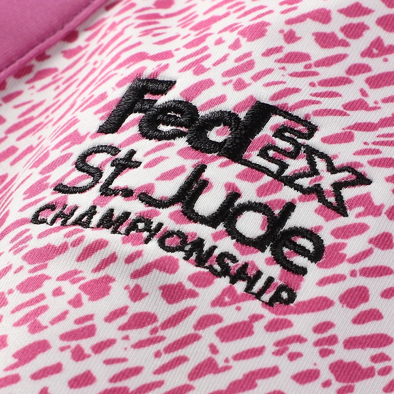 Women's FootJoy Purple FedEx St. Jude Championship ProDry Printed Sleeveless Polo