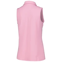 Polo sans manches passepoilé CLOUDSPUN FedEx St. Jude Championship rose Puma pour femme