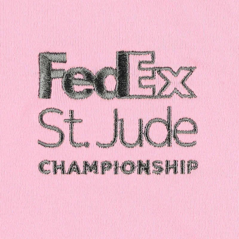 Polo sans manches passepoilé CLOUDSPUN FedEx St. Jude Championship rose Puma pour femme