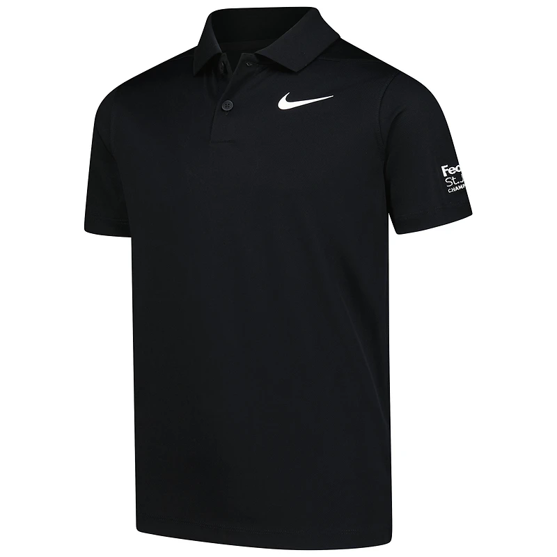 Polo Nike noir FedEx St. Jude Championship Performance Victory pour jeunes