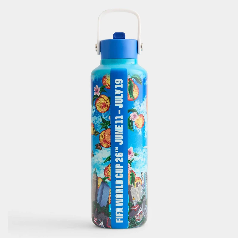 Affiche de la ville hôte d'Atlanta pour la Coupe du Monde de la FIFA 2026, bouteille d'eau de 710 ml (24 oz).