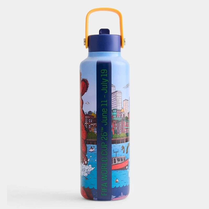 FIFA World Cup 2026 Boston Host City Poster 24oz. Water Bottle