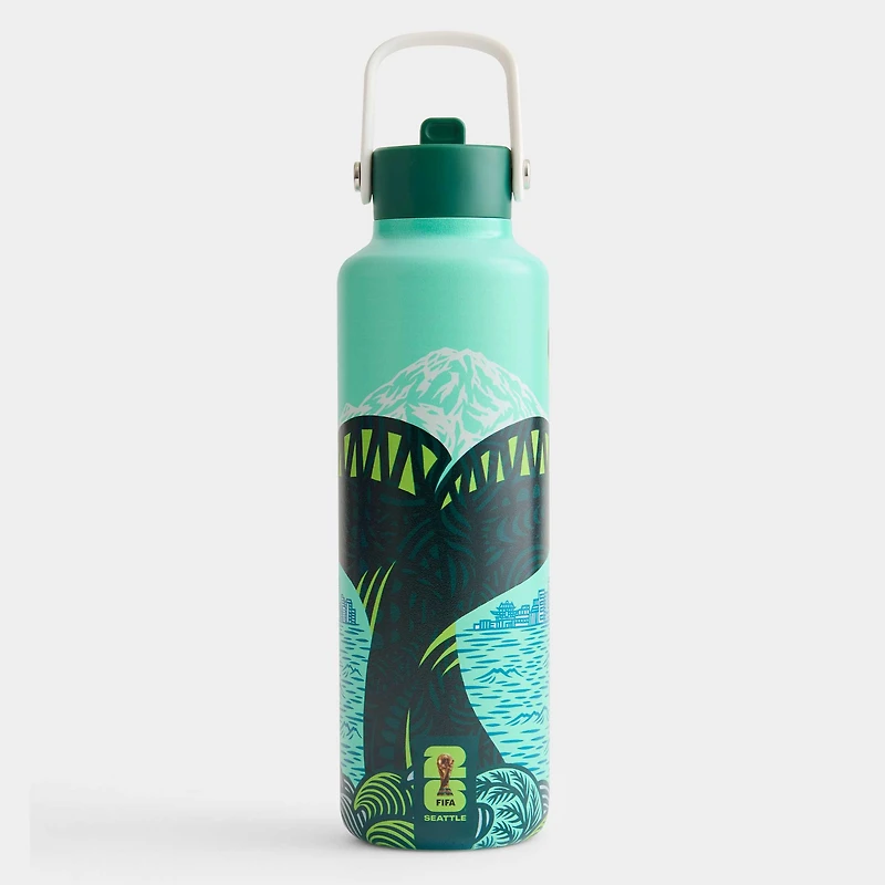 Affiche de Seattle, ville hôte de la Coupe du Monde de la FIFA 2026, gourde de 710 ml
