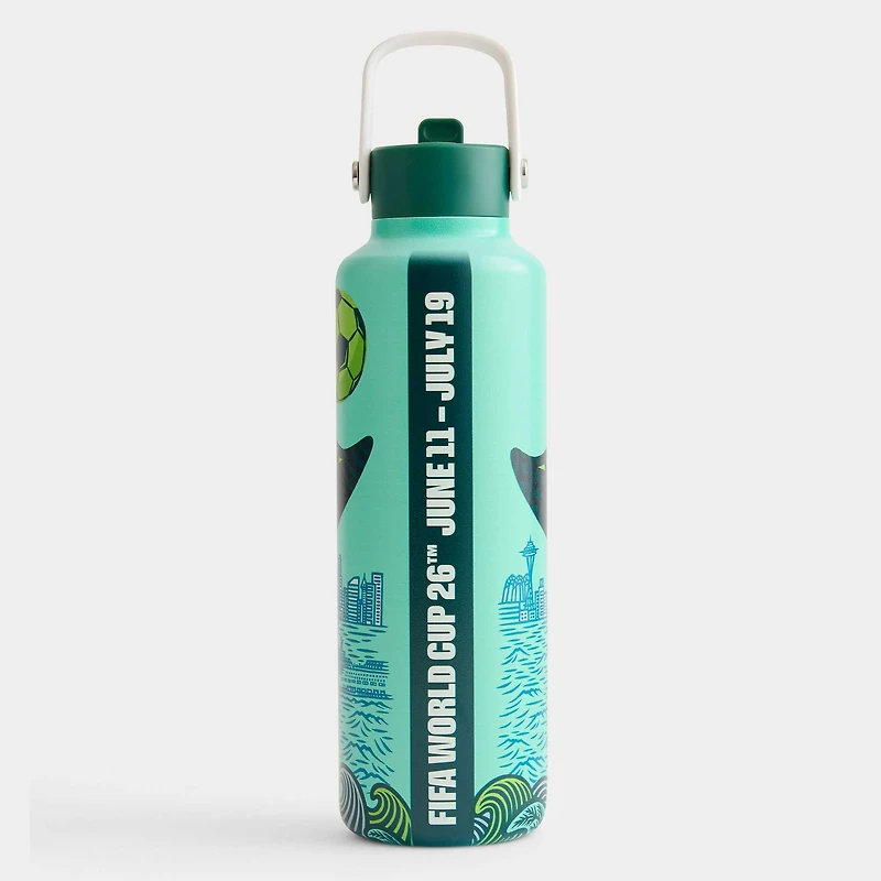 FIFA World Cup 2026 Seattle Host City Poster 24oz. Water Bottle
