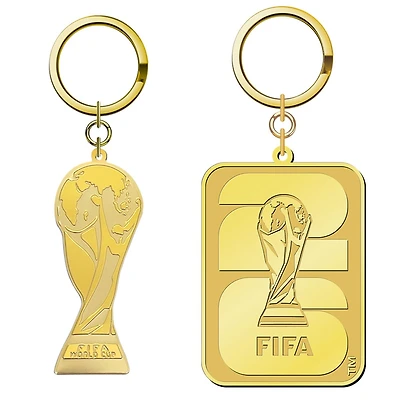 FIFA World Cup 2026 Trophy & Emblem Keychain Set