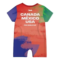 Infant Outerstuff Red USA, Mexico & Canada FIFA World Cup 2026 Mascot Romper