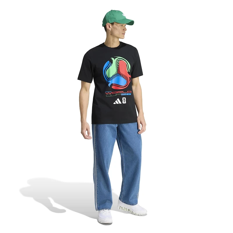 Men's adidas White 2026 FIFA World Cup Tour T-Shirt