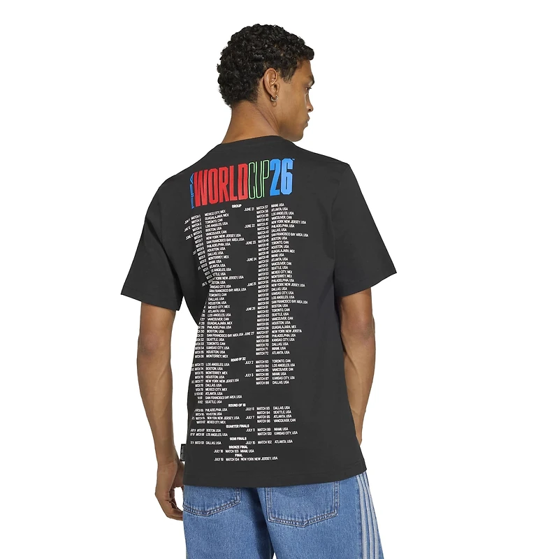 Men's adidas Black 2026 FIFA World Cup Tour T-Shirt