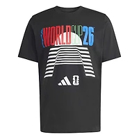 Men's adidas Black 2026 FIFA World Cup Tour T-Shirt