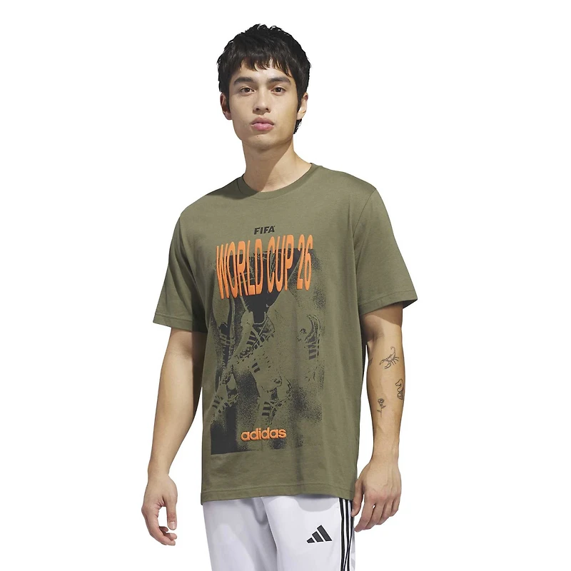 Men's adidas Dark Green 2026 FIFA World Cup Tour T-Shirt