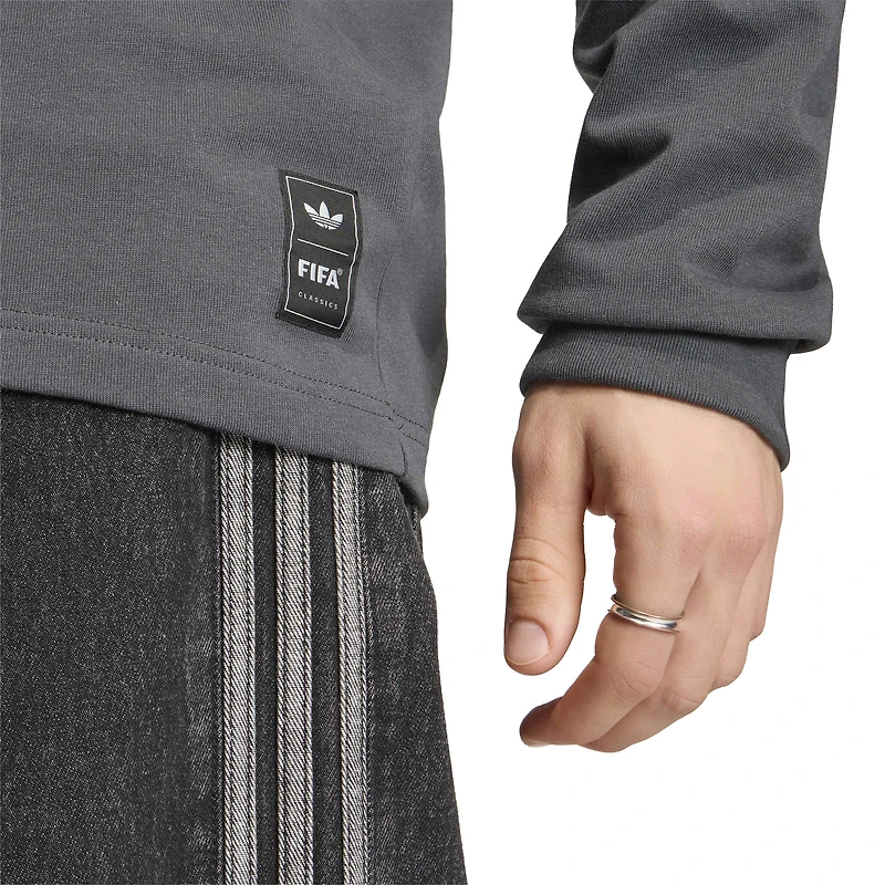 Men's adidas Gray FIFA World Cup Historic Mascot Long Sleeve T-Shirt
