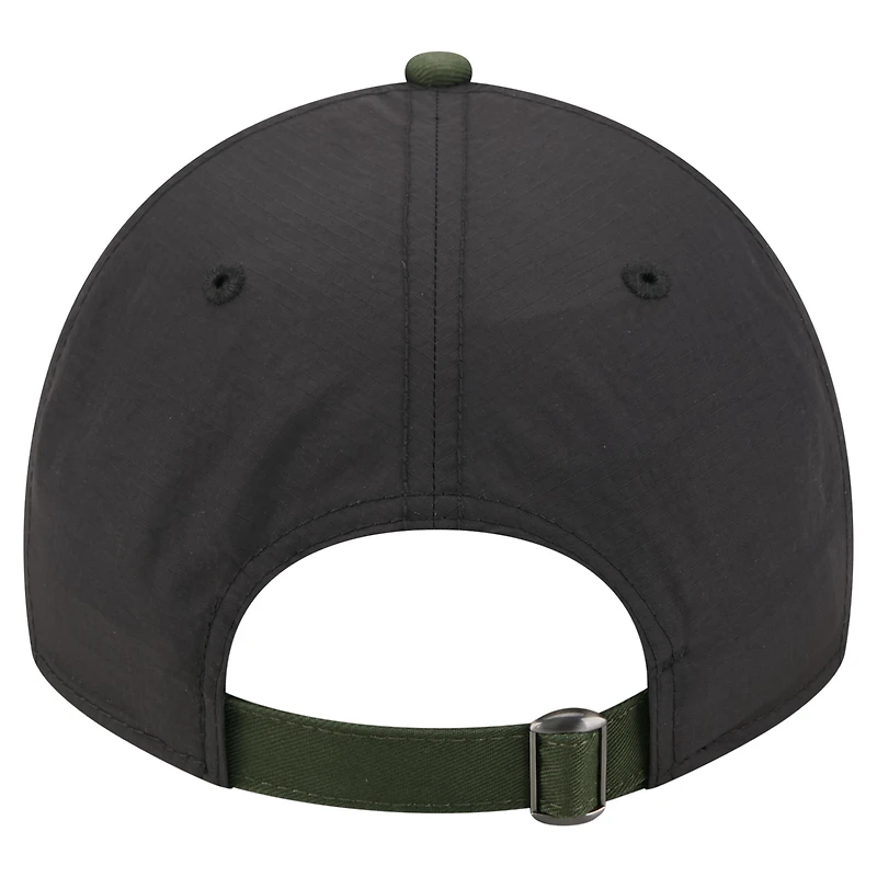 Casquette ajustable New Era 9TWENTY pour homme, noire et olive, motif Statue de la Liberté des États-Unis
