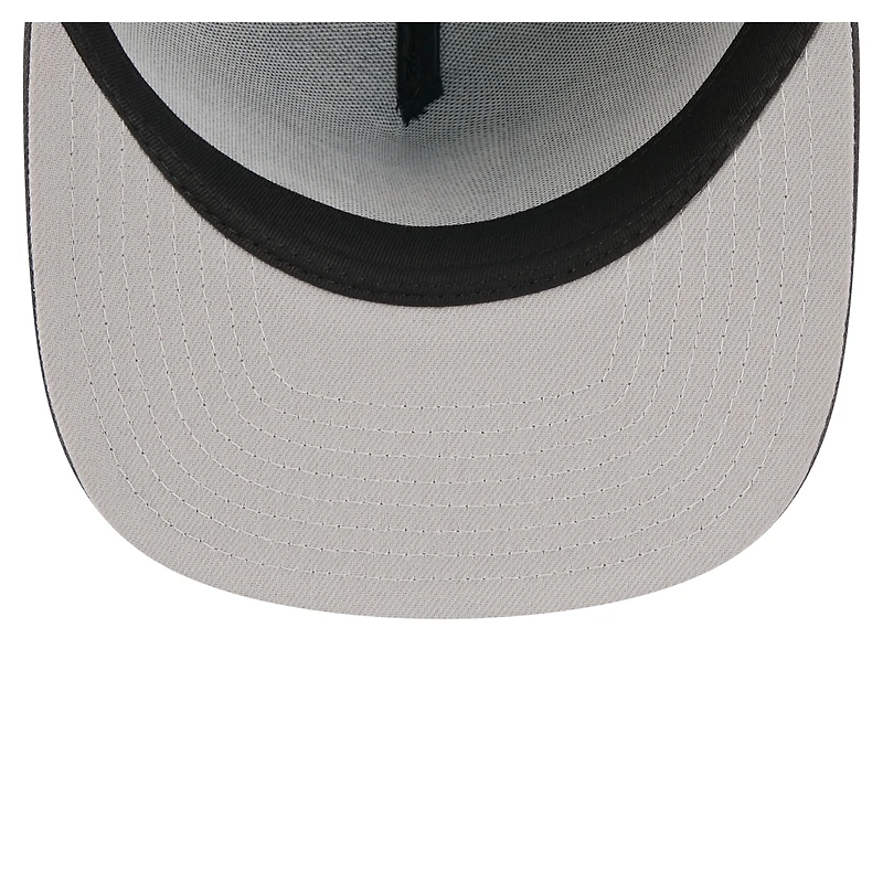 Casquette snapback New Era noire pour homme, motif pizza, penalty kick, modèle 9FIFTY A-Frame