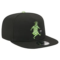 Casquette snapback New Era 9FIFTY A-Frame noire pour homme, motif Statue de la Liberté
