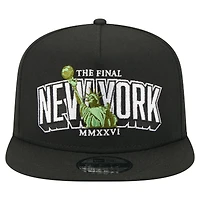 Men's New Era Black The Final Match 9FIFTY A-Frame Snapback Hat