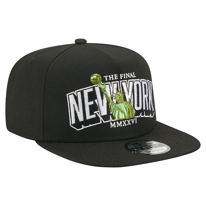 Casquette snapback New Era The Final Match 9FIFTY A-Frame noire pour homme