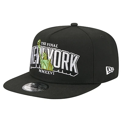 Men's New Era Black The Final Match 9FIFTY A-Frame Snapback Hat