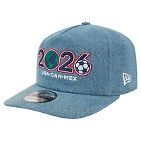 Men's New Era Blue Host Country Denim 19TWENTY Adjustable Hat