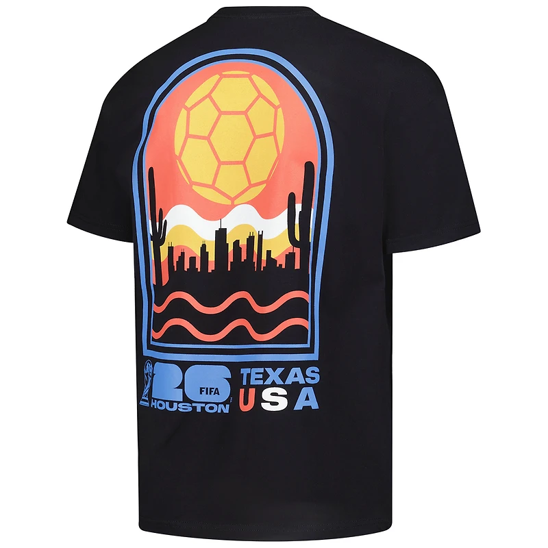 T-shirt oversize Outerstuff Cream pour homme, édition spéciale Coupe du Monde de la FIFA 2026 à Dallas, ville hôte.
