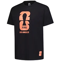 Men's Outerstuff  Black 2026 FIFA World Cup Los Angeles Host City Local Oversized T-Shirt