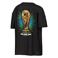 T-shirt oversize noir Outerstuff pour homme, motif trophée de la Coupe du Monde FIFA 2026
