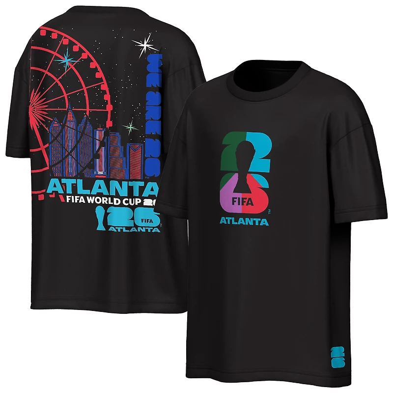 Men's Outerstuff Black FIFA World Cup 2026 Atlanta City Reflections T-Shirt