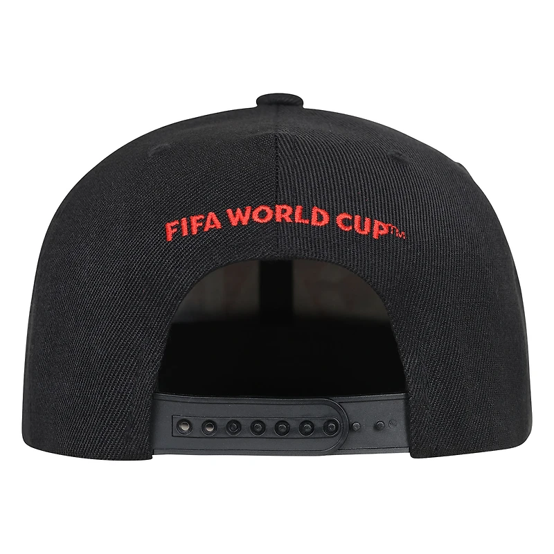 Men's Outerstuff Black FIFA World Cup 2026 Canada Host Country Pro Crown Snapback Hat