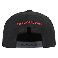 Men's Outerstuff Black FIFA World Cup 2026 Canada Host Country Pro Crown Snapback Hat