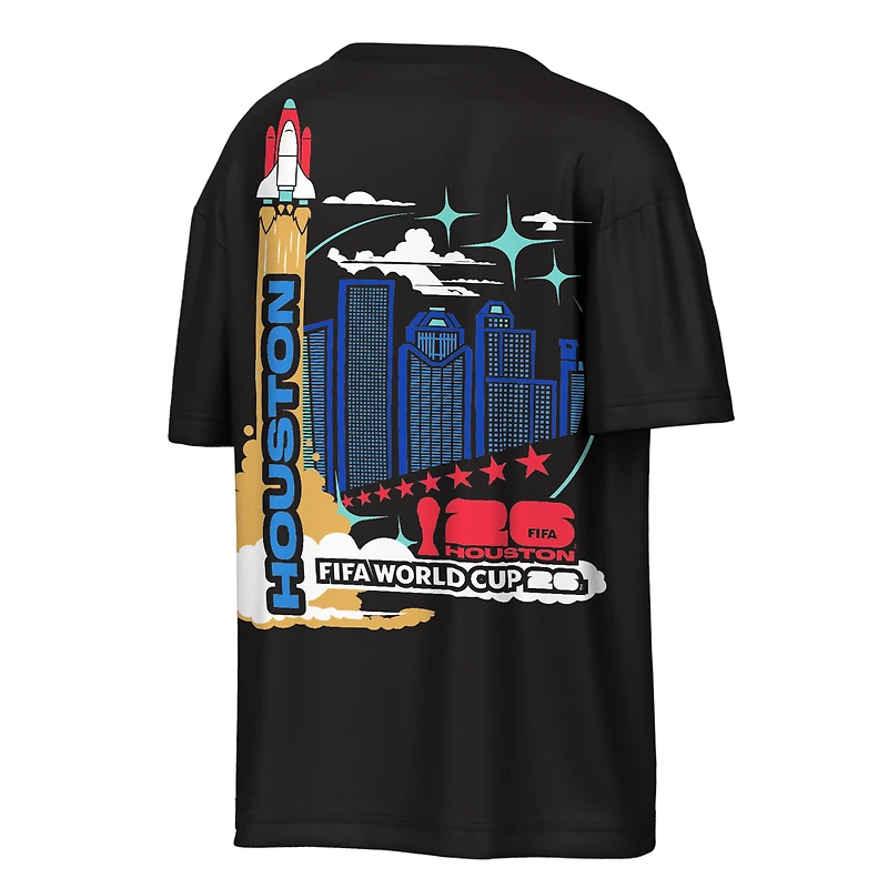 Men's Outerstuff Black FIFA World Cup 2026 Houston City Reflections T-Shirt