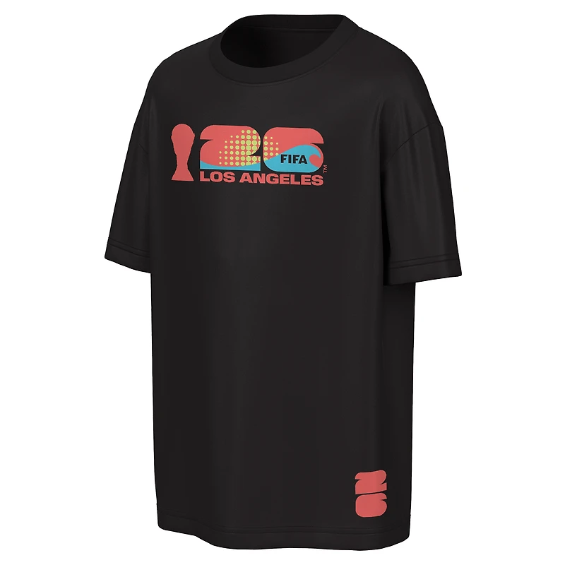 Men's Outerstuff Black FIFA World Cup 2026 Los Angeles Big City Poster T-Shirt