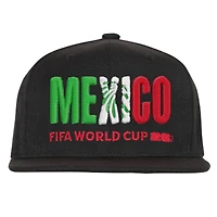 Casquette snapback noire Outerstuff pour homme, Coupe du Monde de la FIFA, Mexique, pays hôte 2026