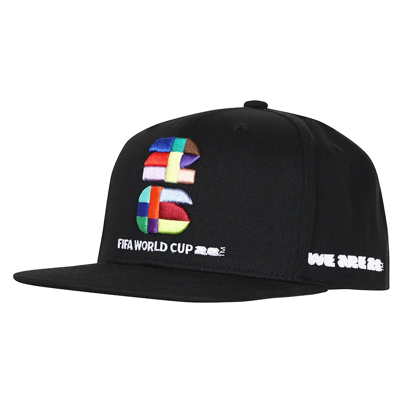 Casquette snapback noire Outerstuff pour homme, édition Coupe du Monde de la FIFA 2026