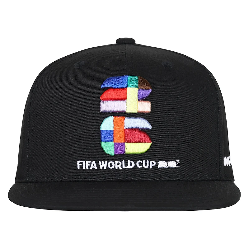 Men's Outerstuff Black FIFA World Cup 2026 Snapback Hat