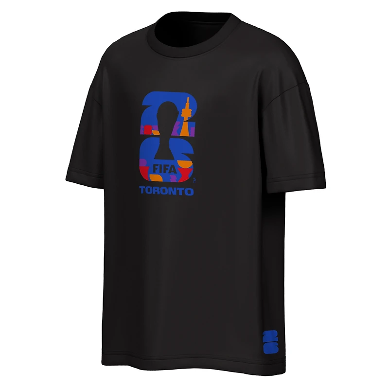 Men's Outerstuff Black FIFA World Cup 2026 Toronto City Reflections T-Shirt