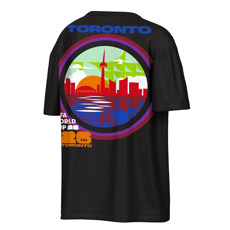 Men's Outerstuff Black FIFA World Cup 2026 Toronto City Reflections T-Shirt