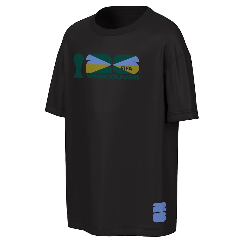 Men's Outerstuff Black FIFA World Cup 2026 Vancouver Big City Poster T-Shirt