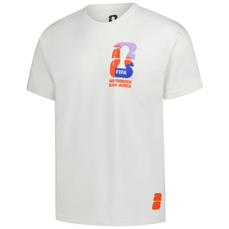 Men's Outerstuff Cream 2026 FIFA World Cup San Francisco Host City Local Oversized T-Shirt