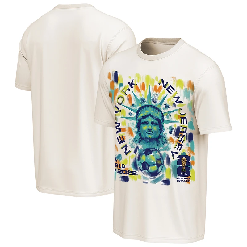 Men's Outerstuff Cream FIFA World Cup 2026 New York/New Jersey Homestyle Poster T-Shirt