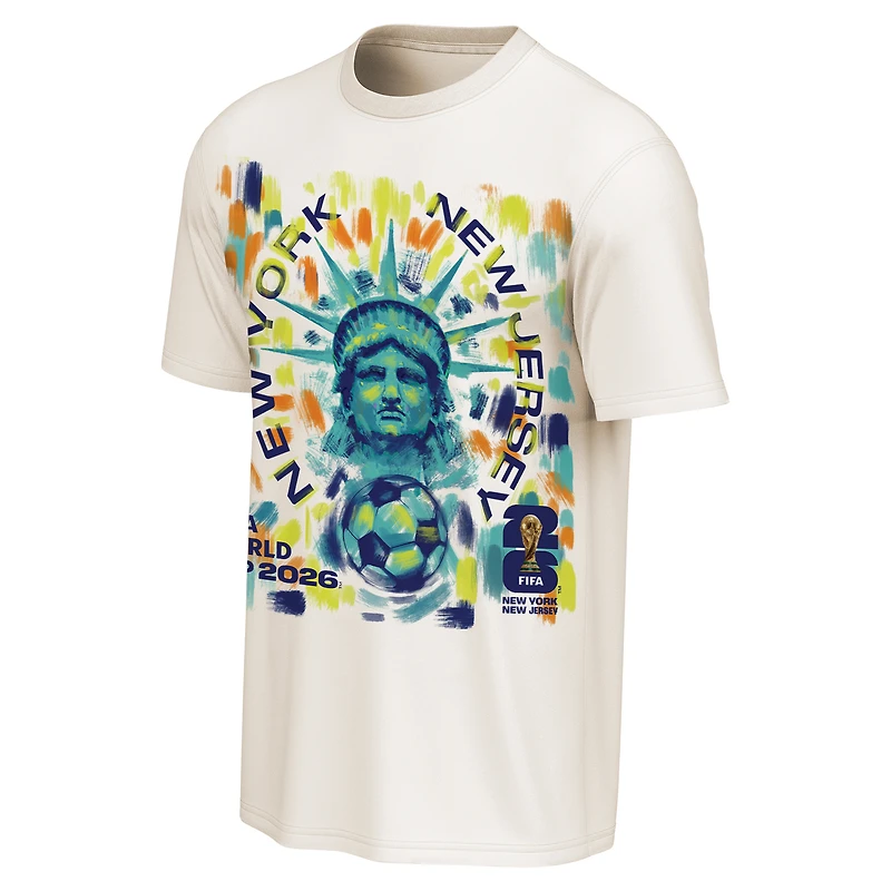 T-shirt homme Outerstuff Cream FIFA World Cup 2026 New York/New Jersey Homestyle Poster