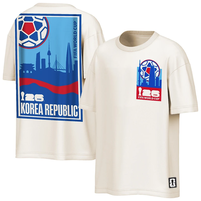 Men's Outerstuff Natural FIFA World Cup 2026 South Korea Post Card T-Shirt