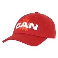 Men's Outerstuff Red FIFA World Cup 2026 Canada Host Country Adjustable Dad Hat