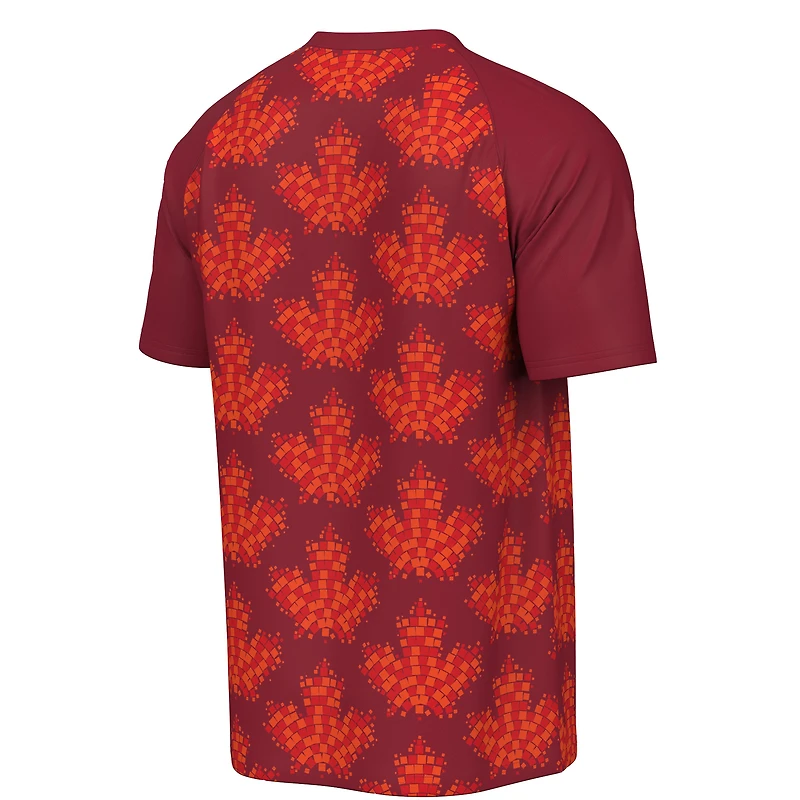 Maillot de mode Outerstuff rouge pour homme, Coupe du Monde la FIFA, Canada, pays hôte 2026