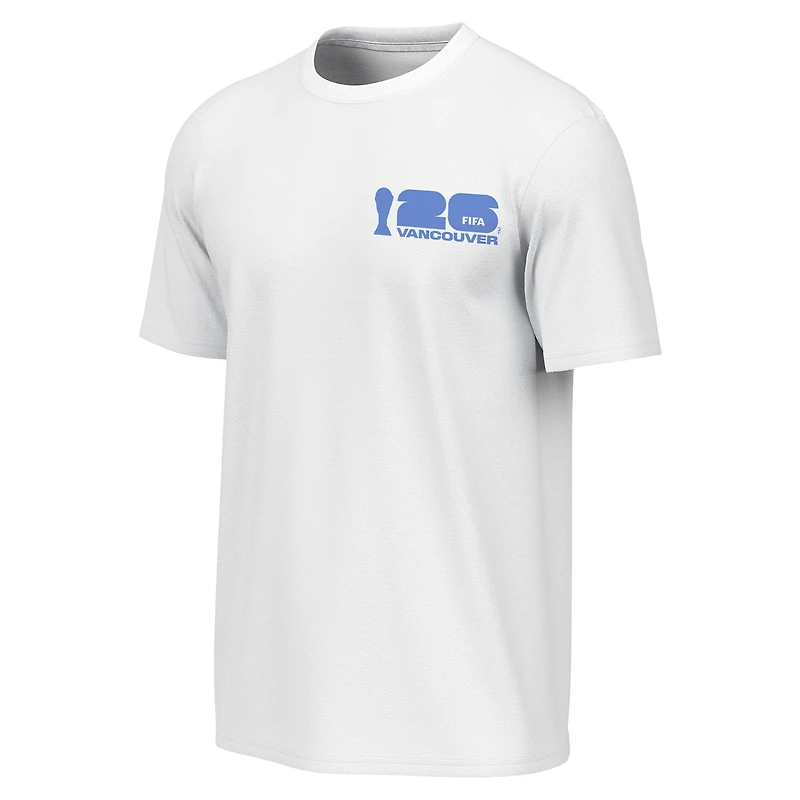 Men's Outerstuff White 2026 FIFA World Cup Vancouver Host City Poster T-Shirt