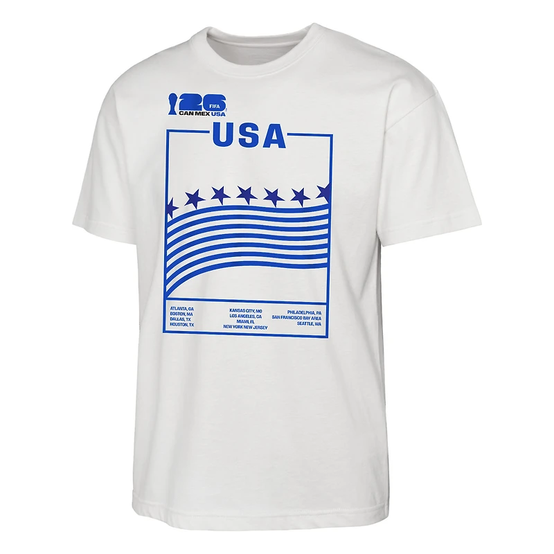 Men's White FIFA World Cup 2026 Host Graphic T-Shirt